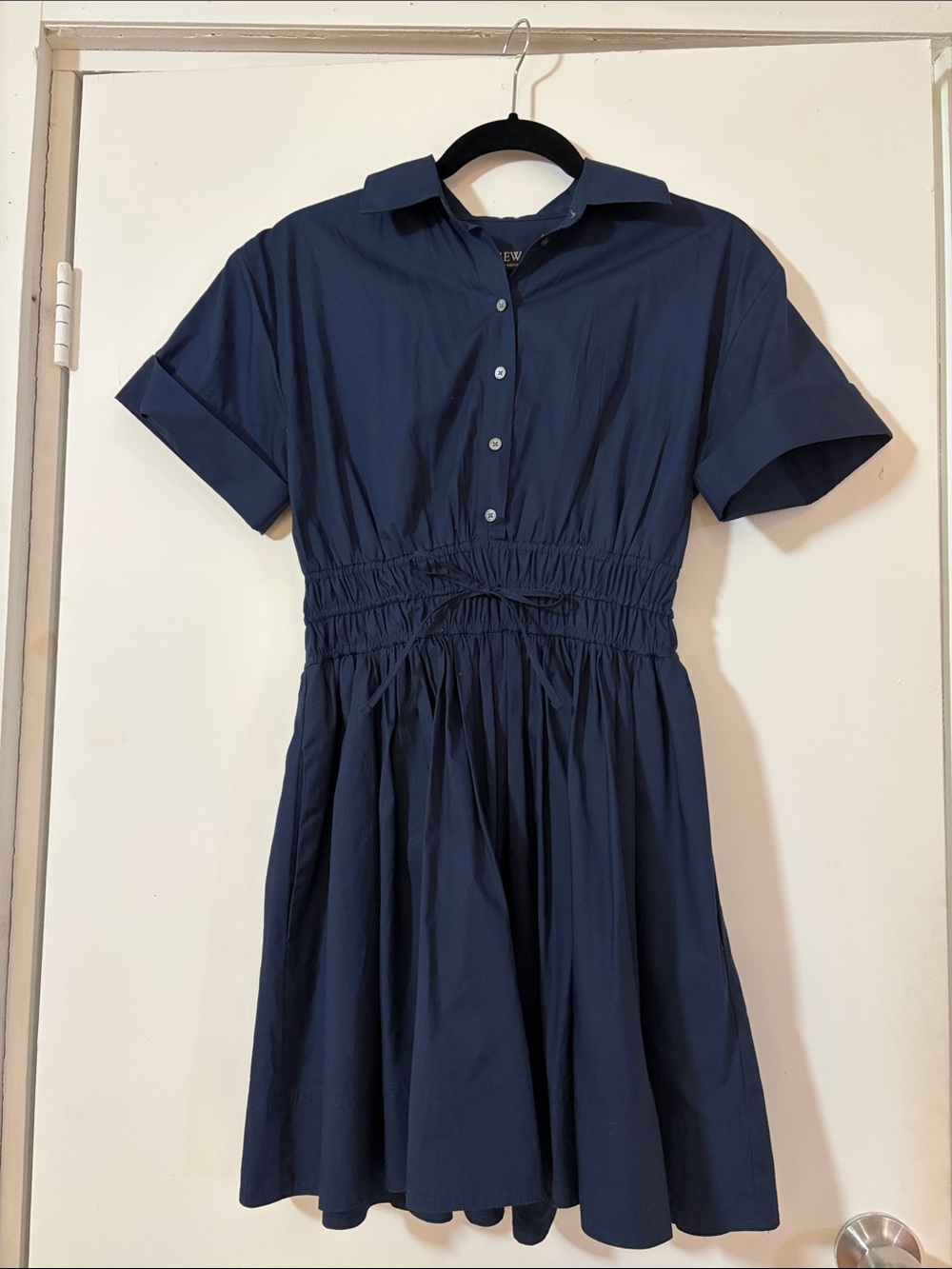J.Crew Collared Mini Dress, Navy Size 00